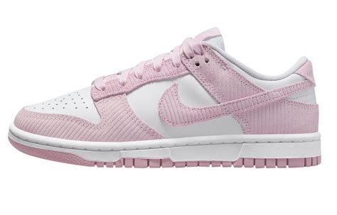 nike dunks pink corduroy